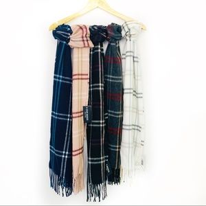 Steve Madden Plaid Scarf Made in Italy Plaid